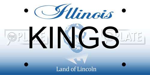 KINGS Illinois License Plate