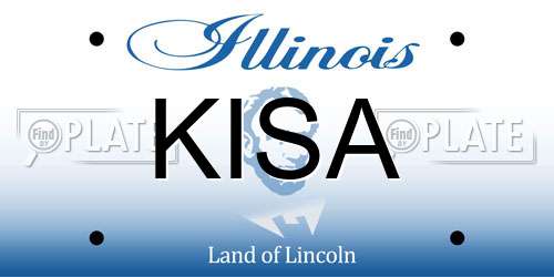 KISA Illinois License Plate