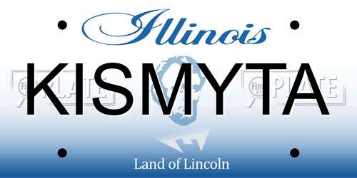KISMYTA Illinois License Plate
