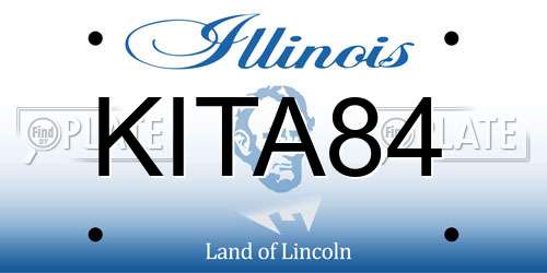 KITA84 Illinois License Plate