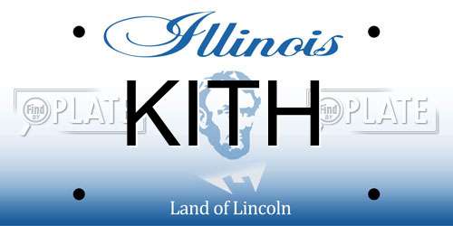 KITH Illinois License Plate