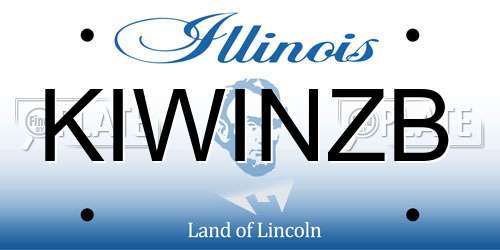 KIWINZB Illinois License Plate