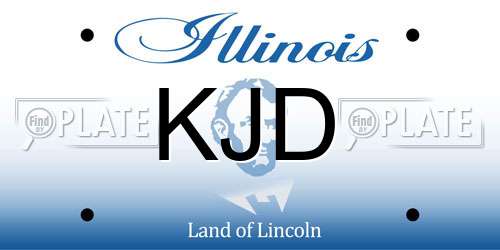 KJD Illinois License Plate