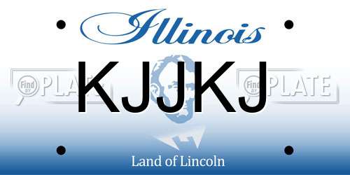 KJJKJ Illinois License Plate