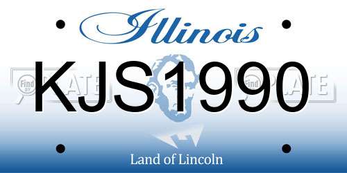 KJS1990 Illinois License Plate
