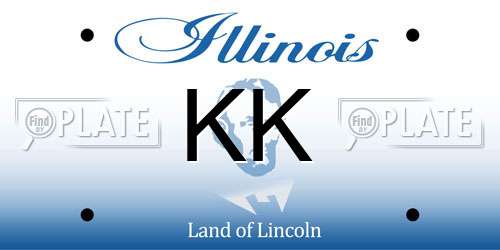 KK Illinois License Plate