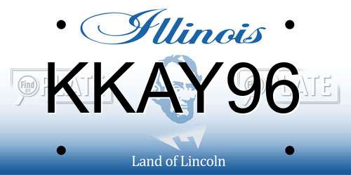 KKAY96 Illinois License Plate
