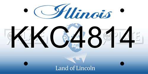 KKC4814 Illinois License Plate