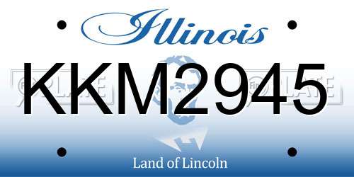 KKM2945 Illinois License Plate