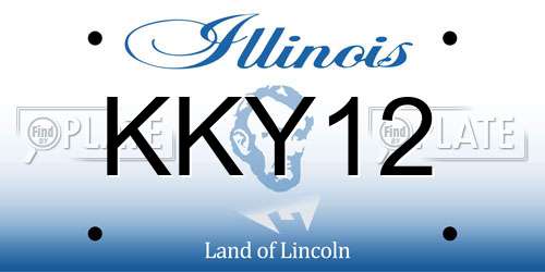 KKY12 Illinois License Plate