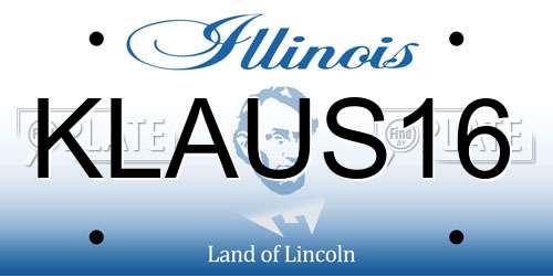 KLAUS16 Illinois License Plate