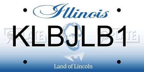KLBJLB1 Illinois License Plate