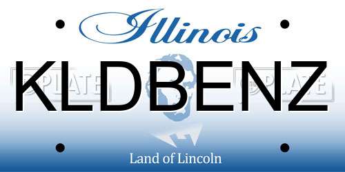 KLDBENZ Illinois License Plate