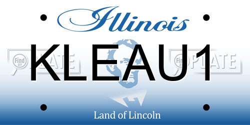 KLEAU1 Illinois License Plate
