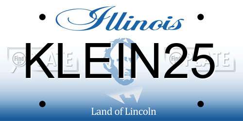 KLEIN25 Illinois License Plate