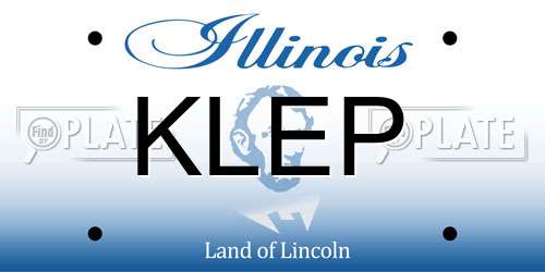 KLEP Illinois License Plate