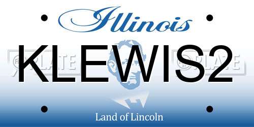 KLEWIS2 Illinois License Plate