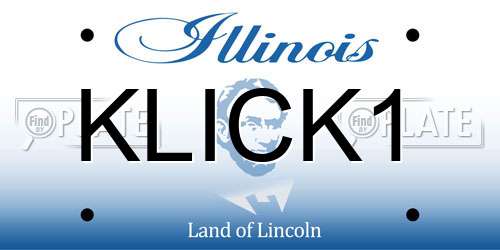 KLICK1 Illinois License Plate