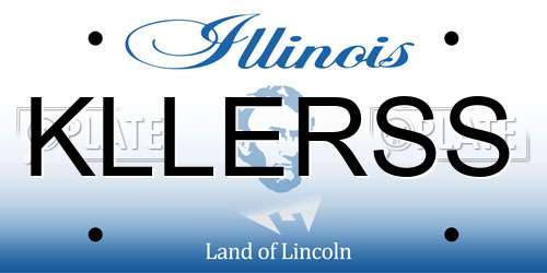 KLLERSS Illinois License Plate