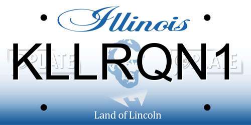 KLLRQN1 Illinois License Plate