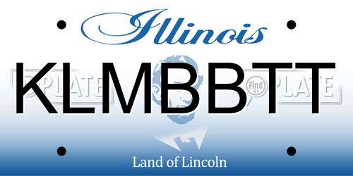 KLMBBTT Illinois License Plate