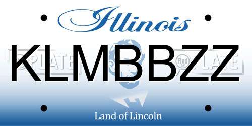 KLMBBZZ Illinois License Plate