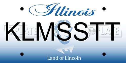 KLMSSTT Illinois License Plate