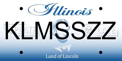 KLMSSZZ Illinois License Plate