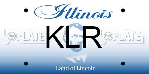 KLR Illinois License Plate