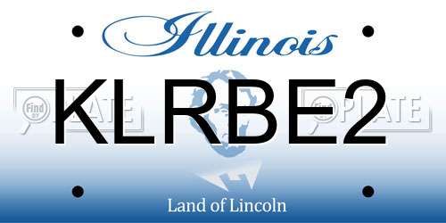 KLRBE2 Illinois License Plate