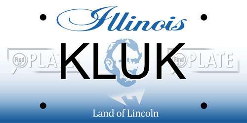 KLUK Illinois License Plate