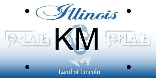 KM Illinois License Plate