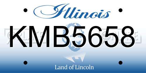 KMB5658 Illinois License Plate