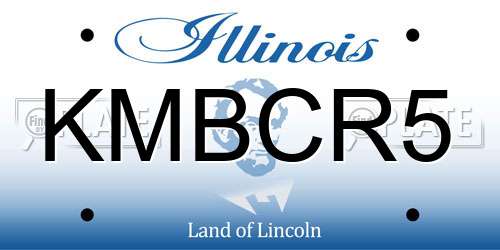 KMBCR5 Illinois License Plate