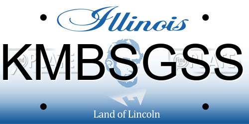 KMBSGSS Illinois License Plate