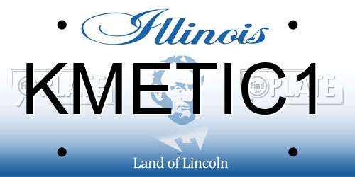 KMETIC1 Illinois License Plate