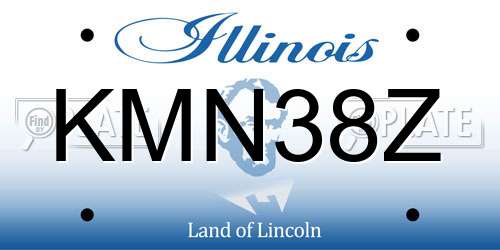 KMN38Z Illinois License Plate