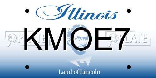KMOE7 Illinois License Plate