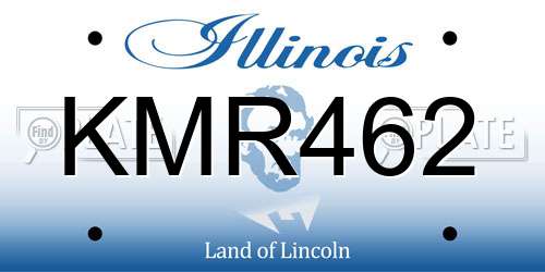 KMR462 Illinois License Plate