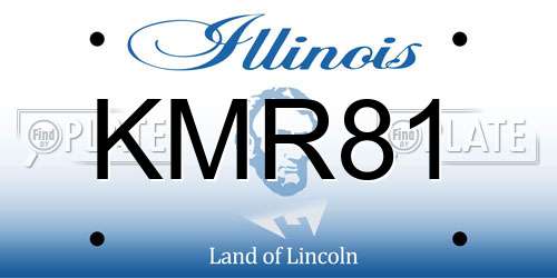 KMR81 Illinois License Plate
