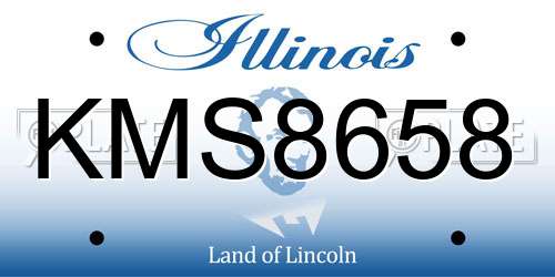 KMS8658 Illinois License Plate