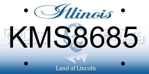 KMS8685 Illinois License Plate