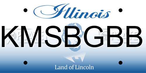 KMSBGBB Illinois License Plate