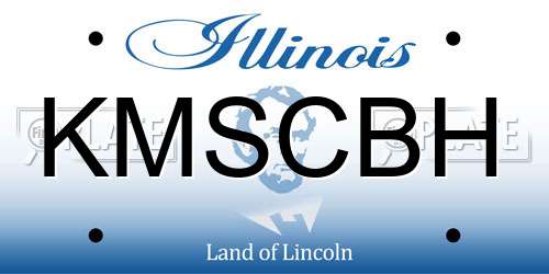 KMSCBH Illinois License Plate