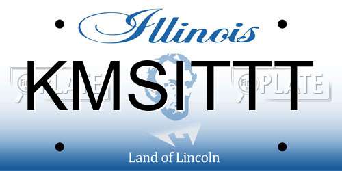 KMSITTT Illinois License Plate