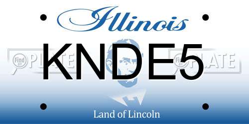 KNDE5 Illinois License Plate