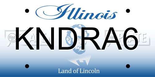 KNDRA6 Illinois License Plate