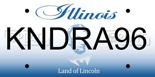 KNDRA96 Illinois License Plate