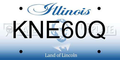 KNE60Q Illinois License Plate
