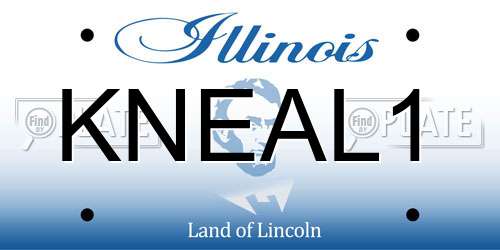 KNEAL1 Illinois License Plate